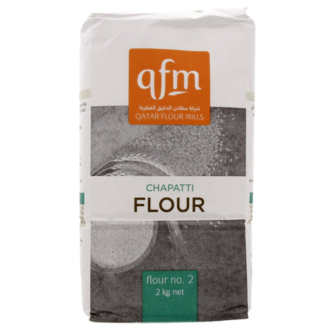 GETIT.QA- Qatar’s Best Online Shopping Website offers QFM CHAPATTI FLOUR NO.2 2 KG at the lowest price in Qatar. Free Shipping & COD Available!