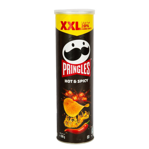 GETIT.QA- Qatar’s Best Online Shopping Website offers PRINGLES XXL HOT AND SPICY CHIPS  200G at the lowest price in Qatar. Free Shipping & COD Available!