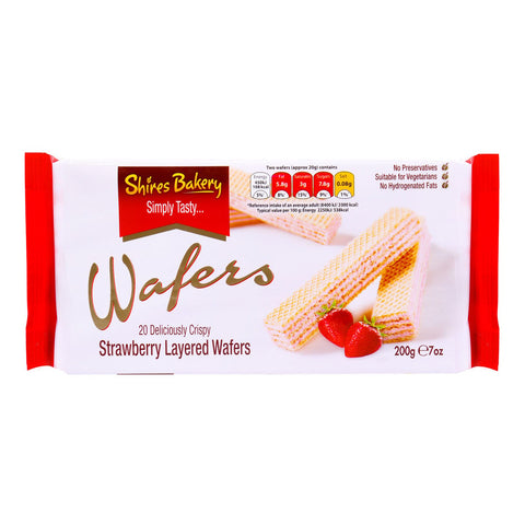 GETIT.QA- Qatar’s Best Online Shopping Website offers SHIRES BAKERY STRAWBERRY LAYERED WAFERS 200G at the lowest price in Qatar. Free Shipping & COD Available!