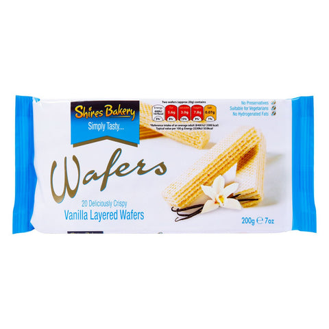 GETIT.QA- Qatar’s Best Online Shopping Website offers SHIRES BAKERY VANILLA LAYERED WAFERS 200G at the lowest price in Qatar. Free Shipping & COD Available!