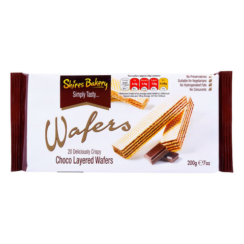 GETIT.QA- Qatar’s Best Online Shopping Website offers SHIRES BAKERY CHOCO LAYERED WAFERS 200G at the lowest price in Qatar. Free Shipping & COD Available!