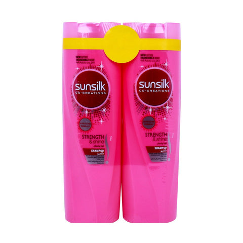 GETIT.QA- Qatar’s Best Online Shopping Website offers SUNSILK STRENGTH & SHINE SHAMPOO 2 X 350 ML at the lowest price in Qatar. Free Shipping & COD Available!