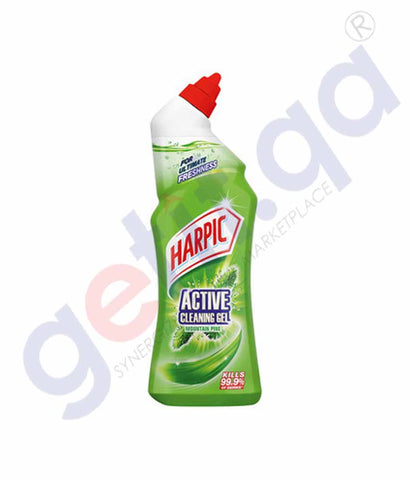 BUY HARPIC ACTIVE CLEANING GEL MOUNTAIN PINE 750ML IN QATAR | HOME DELIVERY WITH COD ON ALL ORDERS ALL OVER QATAR FROM GETIT.QA