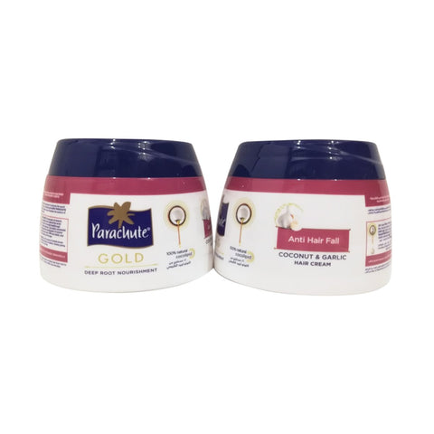 GETIT.QA- Qatar’s Best Online Shopping Website offers PARACHUTE GOLD COCONUT & GARLIC HAIR CREAM 2 X 140 ML at the lowest price in Qatar. Free Shipping & COD Available!