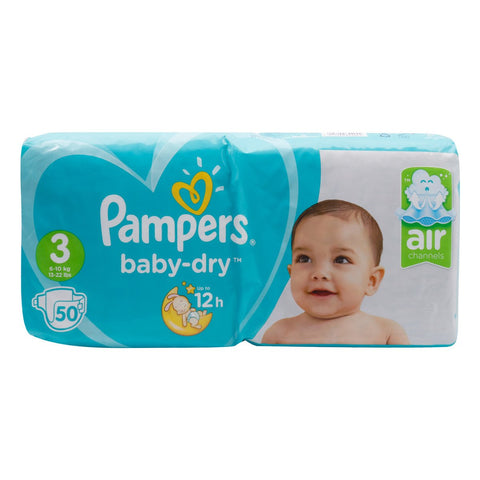GETIT.QA- Qatar’s Best Online Shopping Website offers PAMPERS BABY DRY DIAPER SIZE 3 6-10KG 50PCS at the lowest price in Qatar. Free Shipping & COD Available!