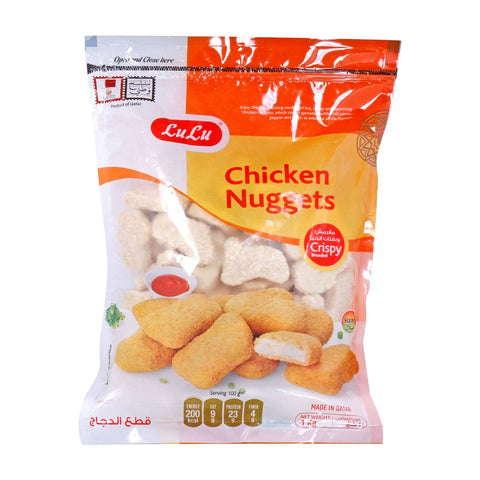 GETIT.QA- Qatar’s Best Online Shopping Website offers LULU CHICKEN NUGGETS 1KG at the lowest price in Qatar. Free Shipping & COD Available!