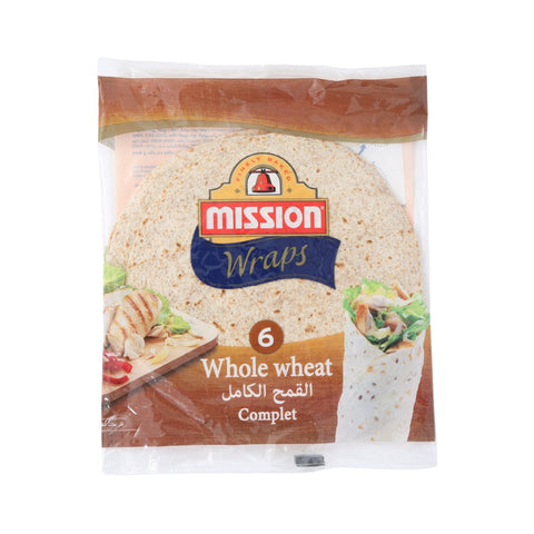 GETIT.QA- Qatar’s Best Online Shopping Website offers MISSION WHOLE WHEAT TORTILLA WRAPS LARGE 6 PCS 378 G at the lowest price in Qatar. Free Shipping & COD Available!