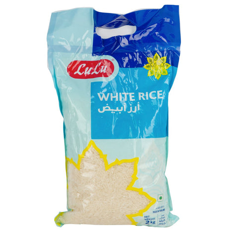 GETIT.QA- Qatar’s Best Online Shopping Website offers LULU WHITE RICE 2KG at the lowest price in Qatar. Free Shipping & COD Available!