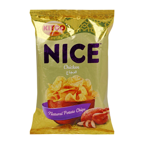 GETIT.QA- Qatar’s Best Online Shopping Website offers KITCO NICE NATURAL POTATO CHIPS CHICKEN 16G at the lowest price in Qatar. Free Shipping & COD Available!