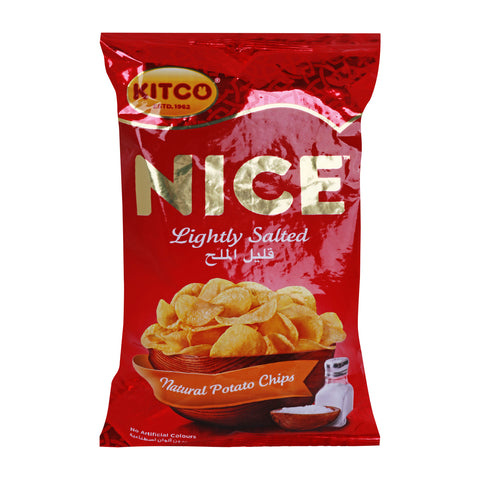 GETIT.QA- Qatar’s Best Online Shopping Website offers KITCO NICE NATURAL POTATO CHIPS LIGHTLY SALTED 30G at the lowest price in Qatar. Free Shipping & COD Available!