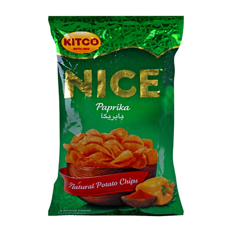 GETIT.QA- Qatar’s Best Online Shopping Website offers KITCO NICE NATURAL POTATO CHIPS PAPRIKA 80G at the lowest price in Qatar. Free Shipping & COD Available!