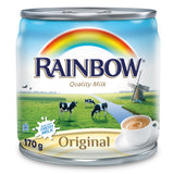 GETIT.QA- Qatar’s Best Online Shopping Website offers RAINBOW EVAPORATED MILK ORIGINAL 170G at the lowest price in Qatar. Free Shipping & COD Available!