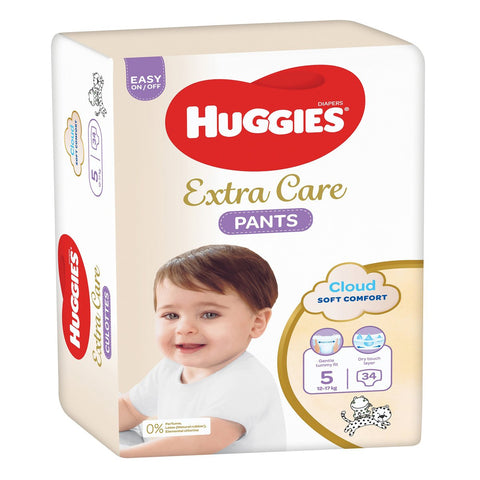 GETIT.QA- Qatar’s Best Online Shopping Website offers HUGGIES-- EXTRA CARE CULOTTES-- SIZE 5-- 12-17 KG-- DIAPER PANTS 34 PCS at the lowest price in Qatar. Free Shipping & COD Available!