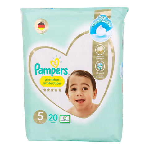 GETIT.QA- Qatar’s Best Online Shopping Website offers PAMPERS PREMIUM BABY DIAPERS SIZE 5-- 11-16KG 20PCS at the lowest price in Qatar. Free Shipping & COD Available!