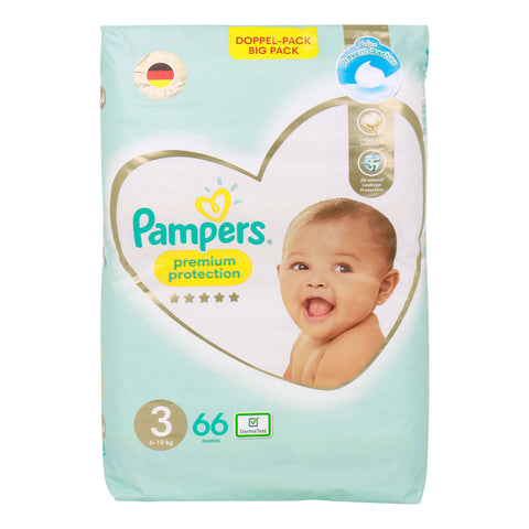 GETIT.QA- Qatar’s Best Online Shopping Website offers PAMPERS PREMIUM BABY DIAPERS SIZE 3-- 6-10KG 66PCS at the lowest price in Qatar. Free Shipping & COD Available!