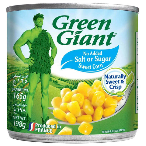 GETIT.QA- Qatar’s Best Online Shopping Website offers GREEN GIANT NO ADDED SALT & SUGAR SWEET CORN 198 G at the lowest price in Qatar. Free Shipping & COD Available!