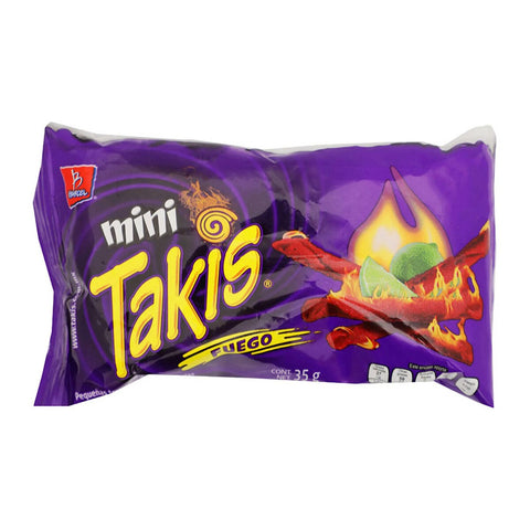 GETIT.QA- Qatar’s Best Online Shopping Website offers TAKIS FUEGO HOT CHILI PEPPER & LIME  BITE SIZE TORTILLA CHIPS 35 G at the lowest price in Qatar. Free Shipping & COD Available!