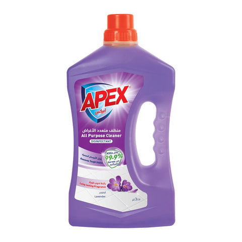 GETIT.QA- Qatar’s Best Online Shopping Website offers APEX ALL PURPOSE CLEANER LAVENDER 3LITRE at the lowest price in Qatar. Free Shipping & COD Available!
