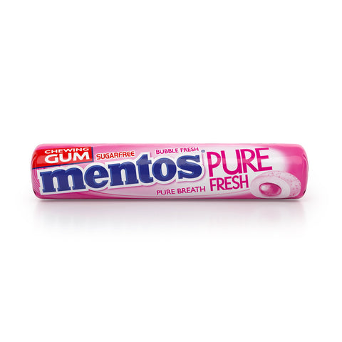 GETIT.QA- Qatar’s Best Online Shopping Website offers MENTOS PURE FRESH SUGAR FREE CHEWING GUM BUBBLE FRESH FLAVOUR 9 PCS 15.75 G at the lowest price in Qatar. Free Shipping & COD Available!