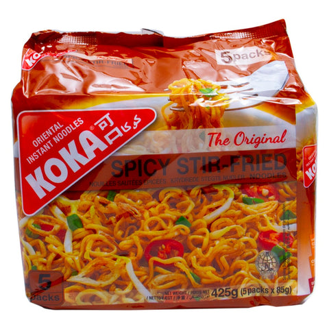 GETIT.QA- Qatar’s Best Online Shopping Website offers KOKA SPICY STIR-FRIED INSTANT NOODLES 5 X 85G at the lowest price in Qatar. Free Shipping & COD Available!