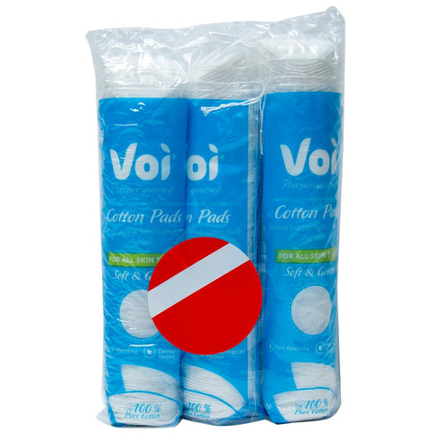 GETIT.QA- Qatar’s Best Online Shopping Website offers VOI SOFT & GENTLE ROUND COTTON PADS 3 X 100 PCS at the lowest price in Qatar. Free Shipping & COD Available!