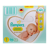 GETIT.QA- Qatar’s Best Online Shopping Website offers PAMPERS PREMIUM PROTECTION DIAPER SIZE 1 2-5 KG 96 PCS at the lowest price in Qatar. Free Shipping & COD Available!
