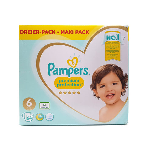 GETIT.QA- Qatar’s Best Online Shopping Website offers PAMPERS PREMIUM PROTECTION MAXI PACK NO.6 13+KG 64PCS at the lowest price in Qatar. Free Shipping & COD Available!
