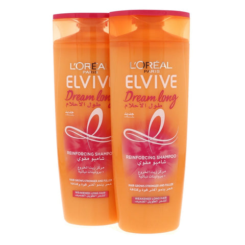 GETIT.QA- Qatar’s Best Online Shopping Website offers L'OREAL PARIS ELVIVE DREAM LONG REINFORCING SHAMPOO 2 X 400 ML at the lowest price in Qatar. Free Shipping & COD Available!