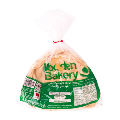 GETIT.QA- Qatar’s Best Online Shopping Website offers WOODEN BAKERY PITA EXTRA FIBER BREAD 420G at the lowest price in Qatar. Free Shipping & COD Available!