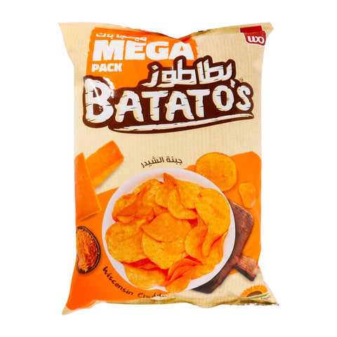 GETIT.QA- Qatar’s Best Online Shopping Website offers BATATO'S WISCONSIN CHEDDAR CHIPS 167G at the lowest price in Qatar. Free Shipping & COD Available!