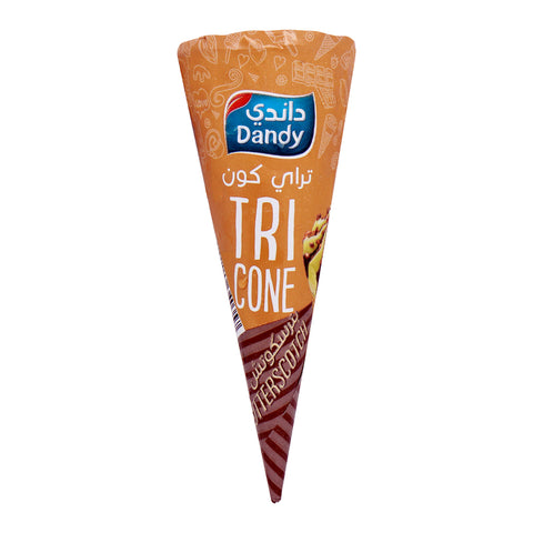 GETIT.QA- Qatar’s Best Online Shopping Website offers Dandy Ice Cream Tri Cone Butterscotch 110ml at lowest price in Qatar. Free Shipping & COD Available!