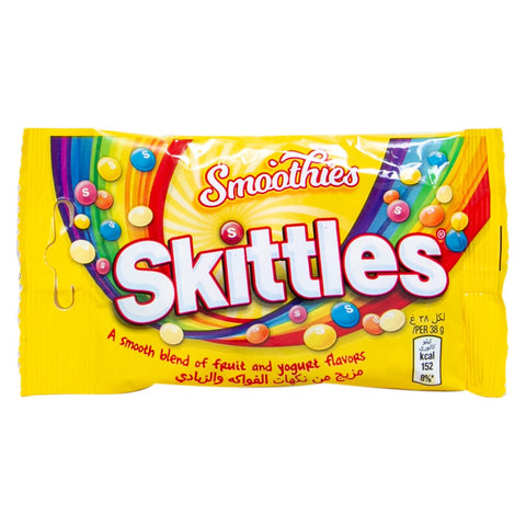 GETIT.QA- Qatar’s Best Online Shopping Website offers SKITTLES SMOOTHIES FRUIT AND YOGURT FLAVOURED CHOCOLATE 38G at the lowest price in Qatar. Free Shipping & COD Available!