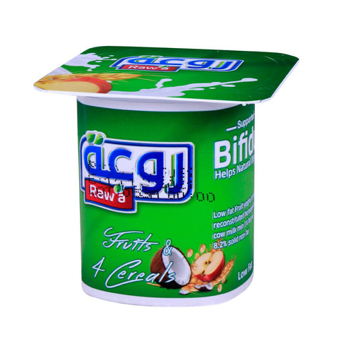 GETIT.QA- Qatar’s Best Online Shopping Website offers RAWA FRUIT YOGURT 4 CEREALS 100G at the lowest price in Qatar. Free Shipping & COD Available!