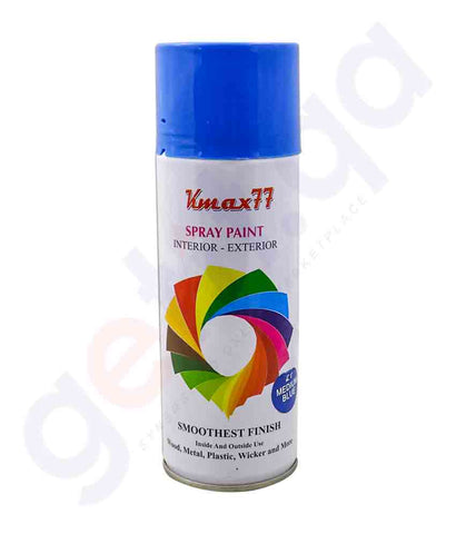 Buy Kmax77 Spray Paint Blue 400ml Price Online in Doha Qatar