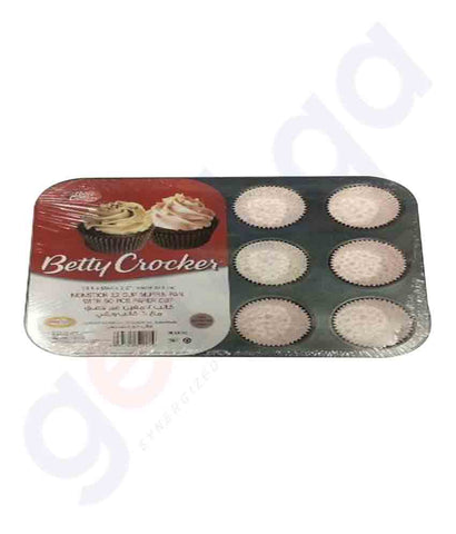 Buy Betty Crocker 12Cup Muffin Pan 35x26cm Online Doha Qatar