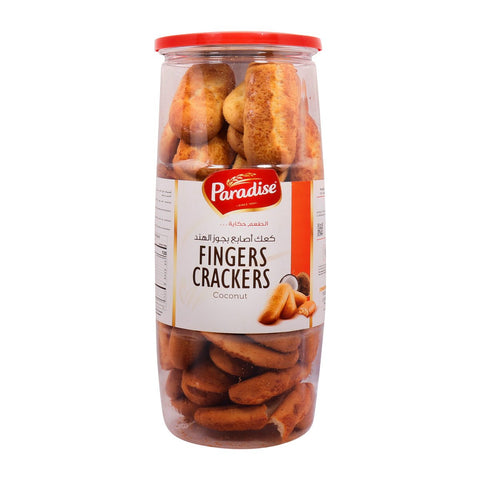 GETIT.QA- Qatar’s Best Online Shopping Website offers PARADISE FINGER CRACKER COCONUT 350G at the lowest price in Qatar. Free Shipping & COD Available!