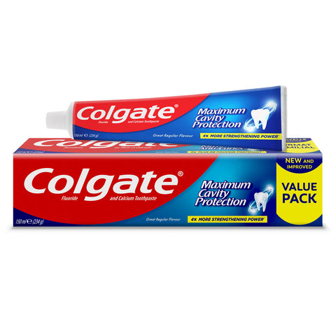 GETIT.QA- Qatar’s Best Online Shopping Website offers Colgate Maximum Cavity Protection Great Regular Flavour Toothpaste 150ml at lowest price in Qatar. Free Shipping & COD Available!