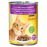 GETIT.QA- Qatar’s Best Online Shopping Website offers PURINA FRISKIES WET CAT FOOD LAMB-- TURKEY AND VEGETABLES IN GRAVY 400G at the lowest price in Qatar. Free Shipping & COD Available!