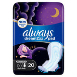 GETIT.QA- Qatar’s Best Online Shopping Website offers ALWAYS DREAMZZ PAD CLEAN & DRY MAXI THICK NIGHT LONG SANITARY PADS WITH WINGS 20PCS at the lowest price in Qatar. Free Shipping & COD Available!