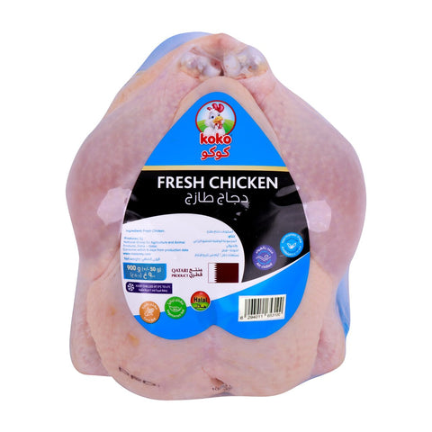 GETIT.QA- Qatar’s Best Online Shopping Website offers KOKO FRESH WHOLE CHICKEN 900 G at the lowest price in Qatar. Free Shipping & COD Available!