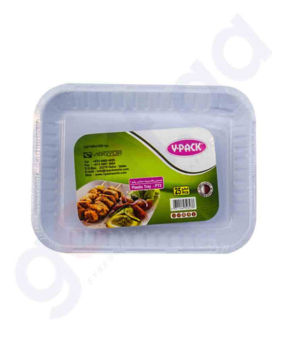 Buy V-Pack Square Plate Size No 2- 25pcs/Pkt in Doha Qatar