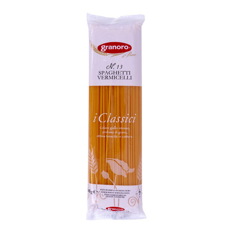 GETIT.QA- Qatar’s Best Online Shopping Website offers GRANORO SPAGHETTI VERMICELLI NO.13 500G at the lowest price in Qatar. Free Shipping & COD Available!