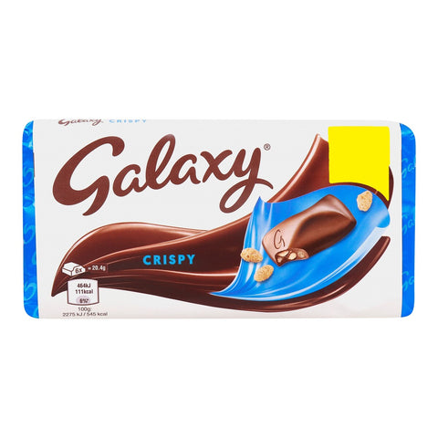 GETIT.QA- Qatar’s Best Online Shopping Website offers GALAXY CRISPY CHOCOLATE BAR 102G at the lowest price in Qatar. Free Shipping & COD Available!