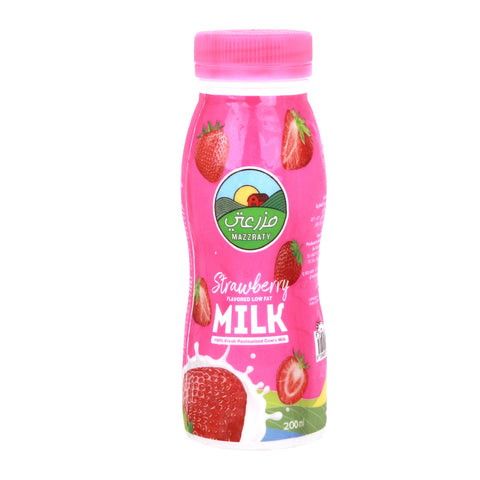 GETIT.QA- Qatar’s Best Online Shopping Website offers MAZZRATY FLAVORED MILK STRAWBERRY LOW FAT 200ML at the lowest price in Qatar. Free Shipping & COD Available!