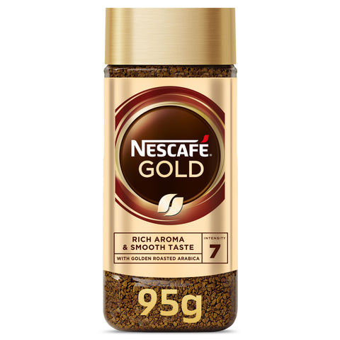 GETIT.QA- Qatar’s Best Online Shopping Website offers NESCAFE GOLD RICH AROMA & SMOOTH TASTE INSTANT COFFEE 95 G at the lowest price in Qatar. Free Shipping & COD Available!