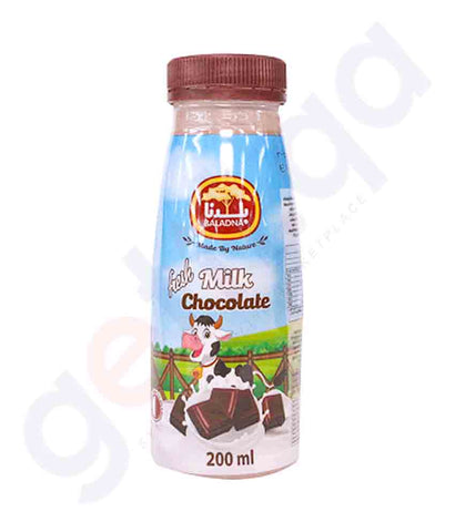 BUY BALADNA CHOCOLATE MILK 200ML IN QATAR | HOME DELIVERY WITH COD ON ALL ORDERS ALL OVER QATAR FROM GETIT.QA