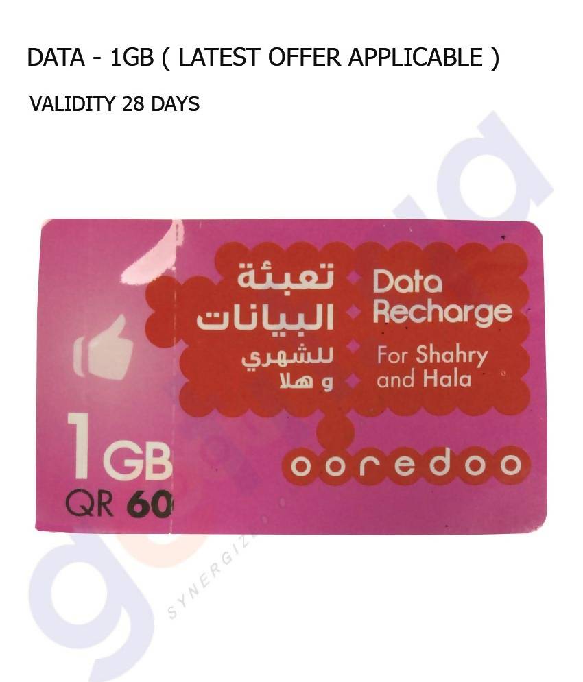 OOREDOO DATA CARD 1GB