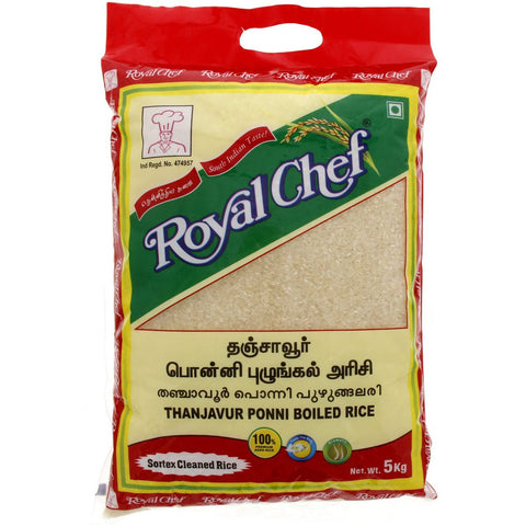 GETIT.QA- Qatar’s Best Online Shopping Website offers ROYAL CHEF THANJAVUR PONNI BOILED RICE 5KG at the lowest price in Qatar. Free Shipping & COD Available!