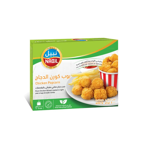 GETIT.QA- Qatar’s Best Online Shopping Website offers NABIL CHICKEN POPCORN 400G at the lowest price in Qatar. Free Shipping & COD Available!