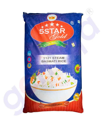 GETIT.QA | Buy 5-Star Gold 1121 Basmati Rice 35kg Online in Doha Qatar